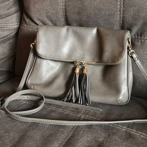 Gray BP brand crossbody